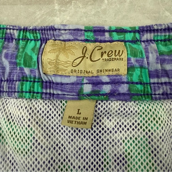 Men’s J. Crew Original Swimwear Vintage Patterned 6” Inseam Swim Trunks Large - Picture 13 of 16